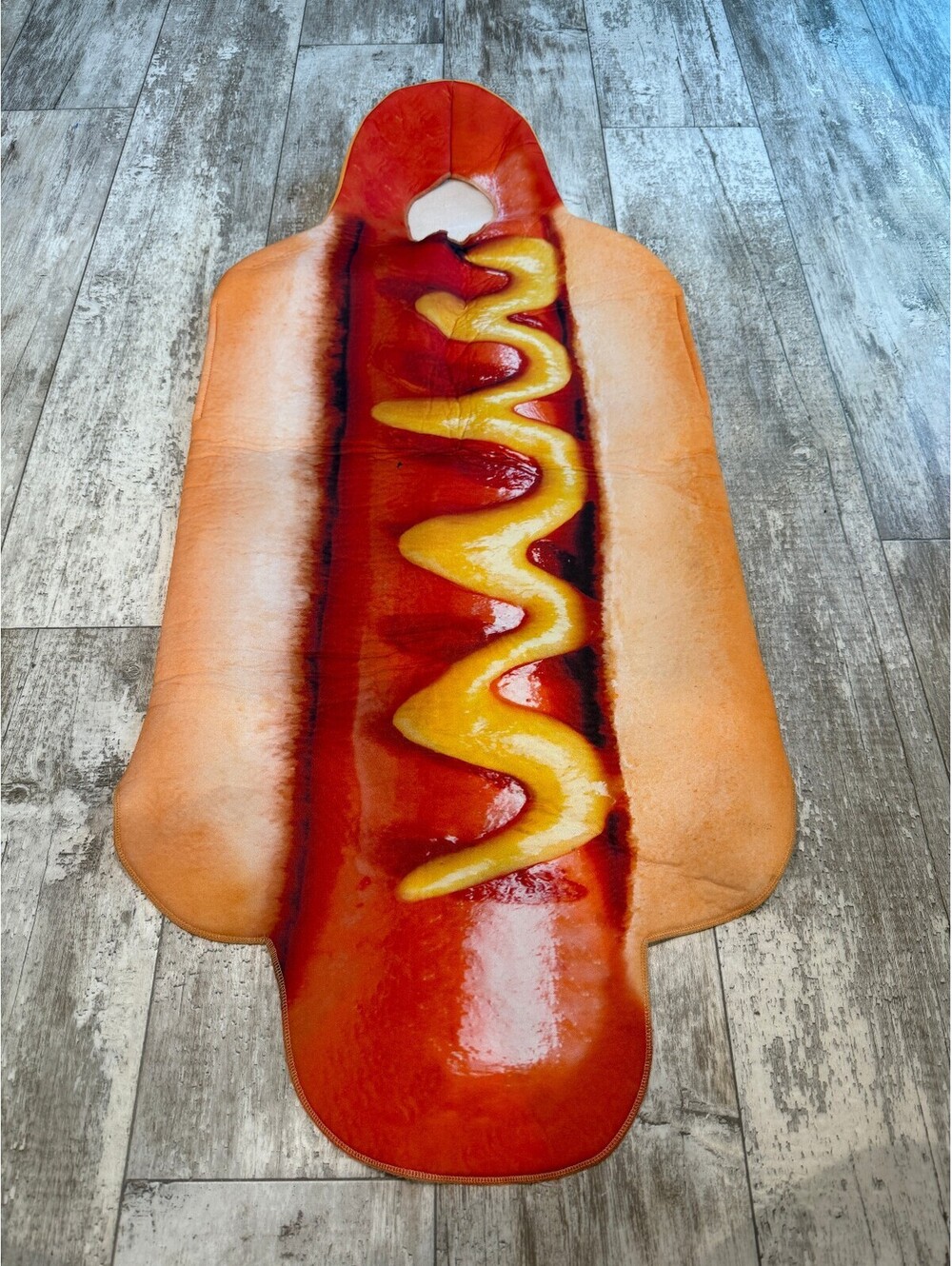Adult Hot Dog Costume Size M Ketchup Mustard Halloween Food Costume